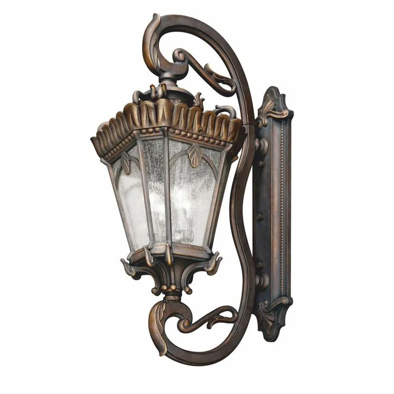 Must-Have Casa Padrino baroque outdoor wall lamp antique bronze H. 116.8 cm - Outdoor lighting