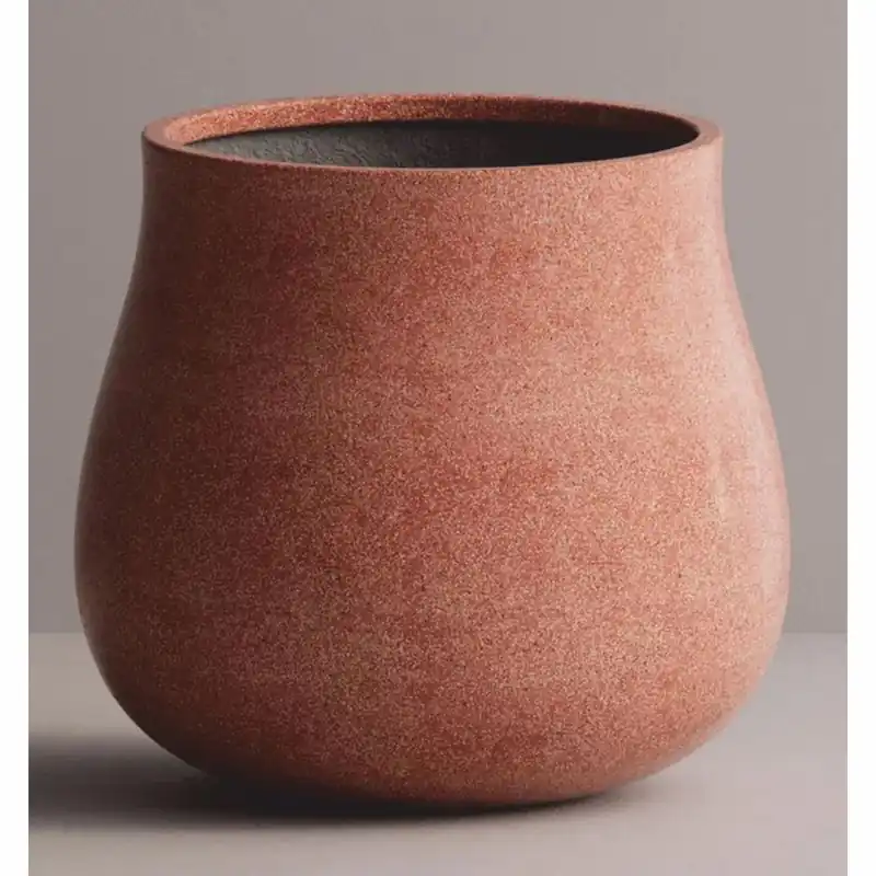 Top-Preis Casa Padrino luxury garden decoration concrete flower pot red Ø 86.5 x H. 80 cm
