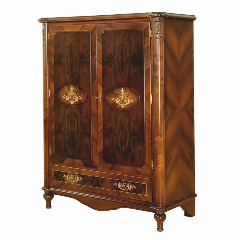 Ausverkauf Casa Padrino luxury baroque bar cabinet brown / dark brown H. 160 cm - Baroque style bar furniture