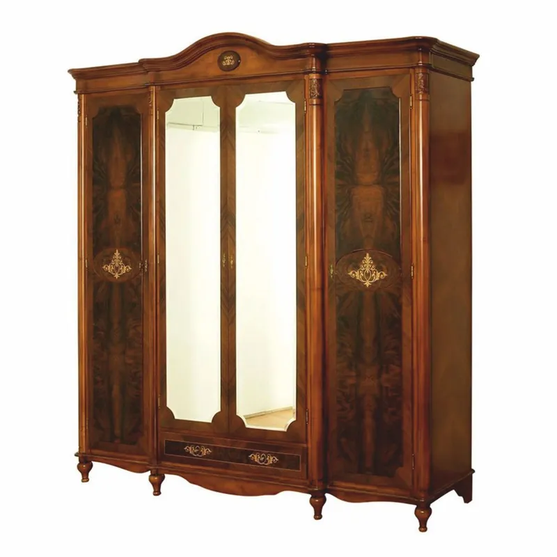 Casa Padrino luxury baroque bedroom cabinet dark brown 246 cm - Baroque style furniture Neuheit