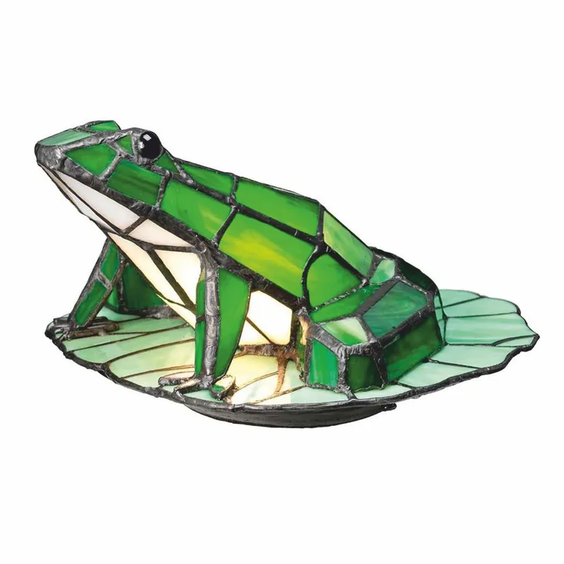 Preiswert Casa Padrino luxury Tiffany LED table lamp frog green - Tiffany decorative lights