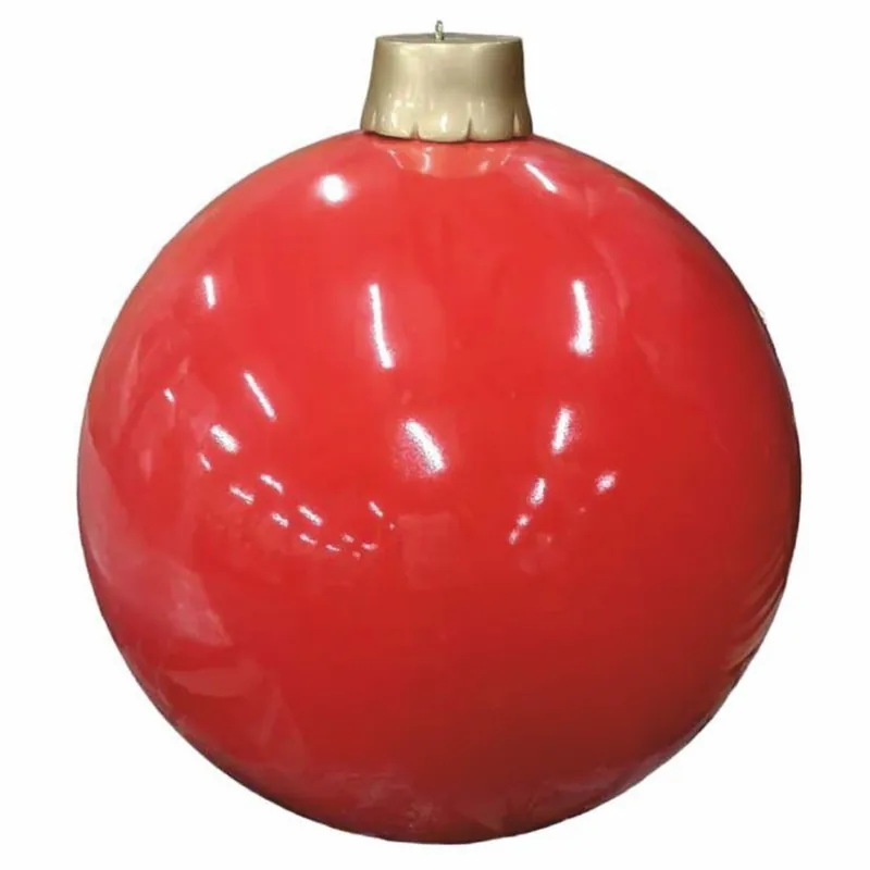 Casa Padrino XXL decorative Christmas tree ball red / gold Ø 100 cm - Christmas decoration Sonderangebot