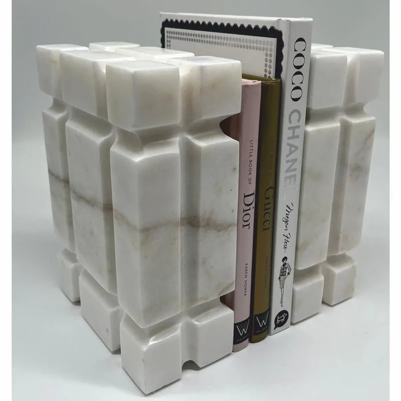 Casa Padrino luxury marble decorative bookend set white - Decorative accessories Bestpreis