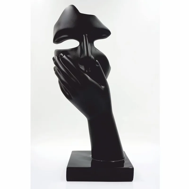 Casa Padrino decorative sculpture black H. 50 cm - Decorative figures Preisknaller
