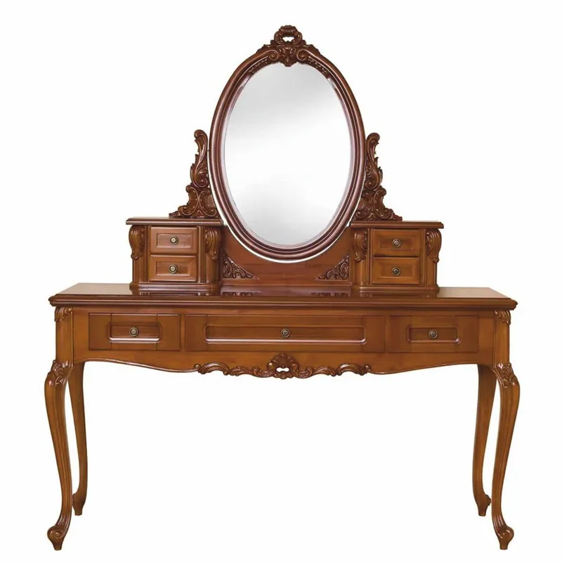 Jetzt Kaufen Casa Padrino luxury baroque dressing table with mirror brown - Baroque style bedroom furniture