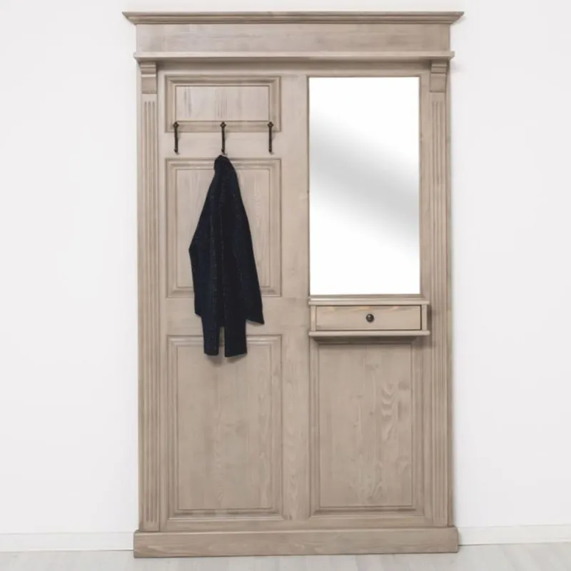 Casa Padrino country style wardrobe gray 131 x 19 x H. 219 cm - Country style wardrobe furniture Neu Im Sortiment