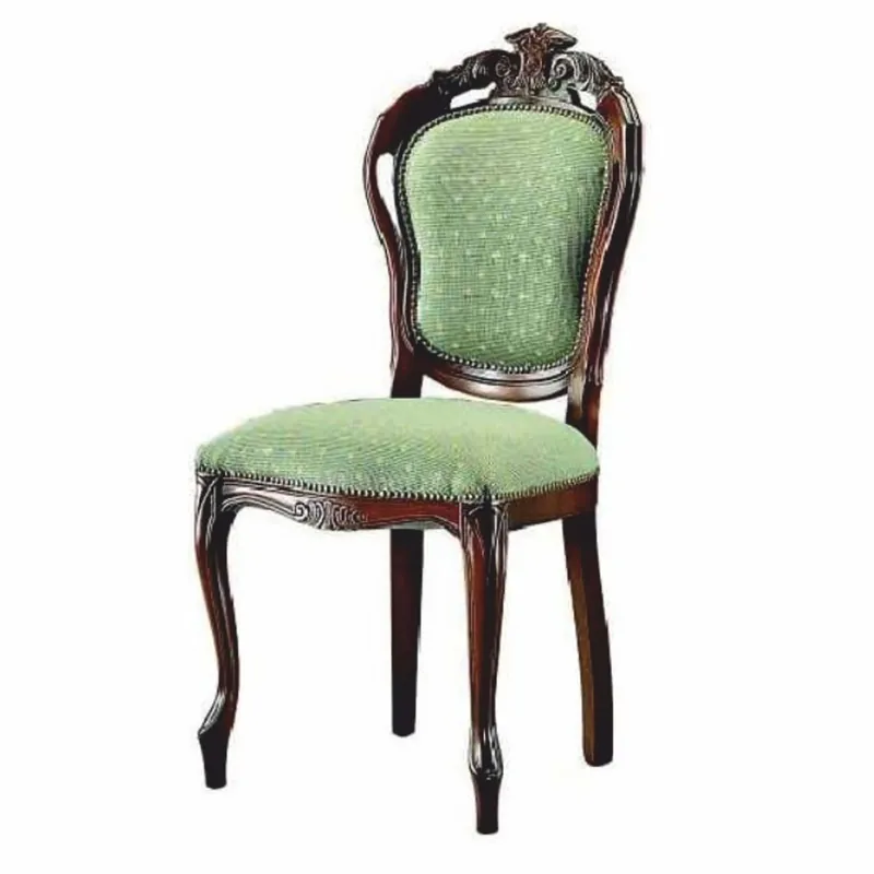 Versand Am Gleichen Tag Casa Padrino Luxury Baroque Dining Room Chair Green / Dark Brown H. 100 cm - Baroque Style Furniture