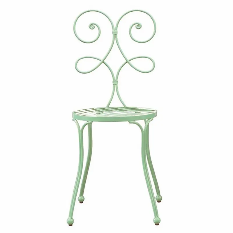Casa Padrino Art Nouveau garden chair mint green H. 85 cm - Art Nouveau garden furniture Direkt Vom Hersteller