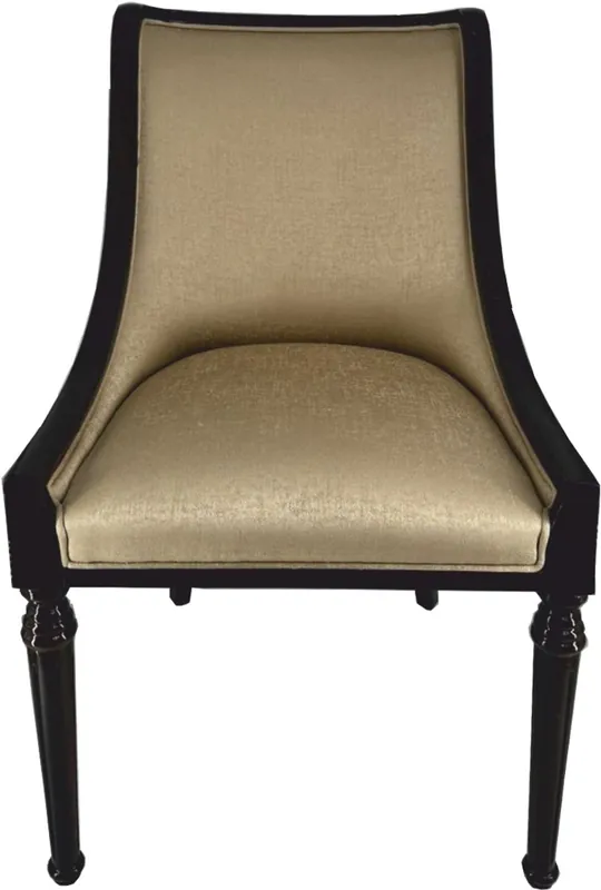 Bestpreis Casa Padrino luxury baroque dining room chair gold / black H. 110 cm - Baroque furniture