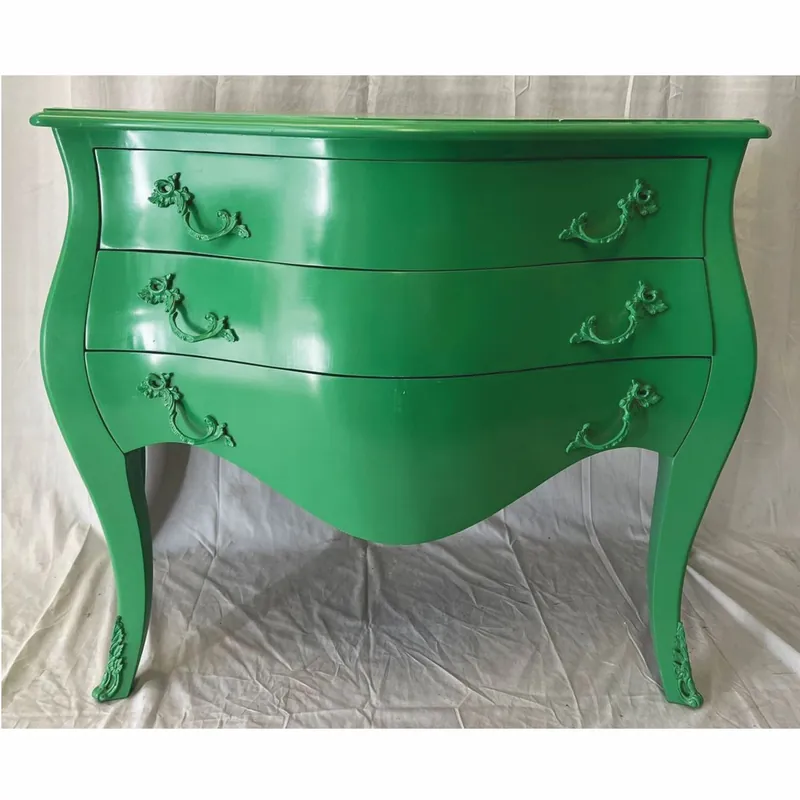 Casa Padrino baroque chest of drawers with 3 drawers green 120 cm - 1B Goods Versand Am Gleichen Tag