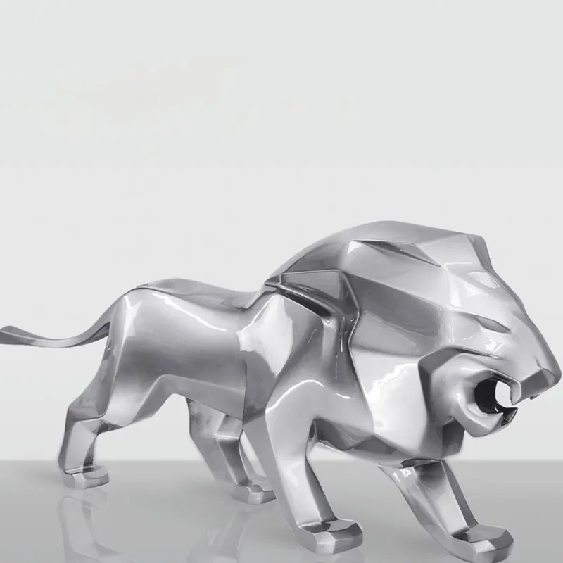 Jetzt Bestellen Casa Padrino XXL decorative sculpture lion silver 290 cm - Abstract animal figure