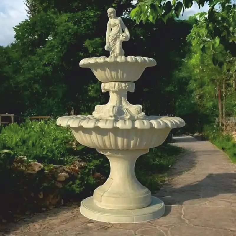 Sichere Zahlung Casa Padrino baroque fountain gray Ø 159 x H. 241 cm - Magnificent garden fountain