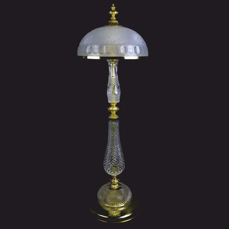 Top-Angebot Casa Padrino Luxury Baroque Crystal LED Floor Lamp Gold Shiny Ø 35 x H. 107 cm
