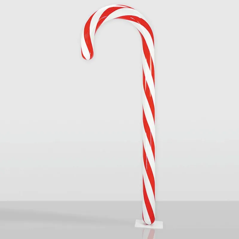 Bestseller Casa Padrino XXL decorative candy cane white / red H. 235 cm - Christmas decoration