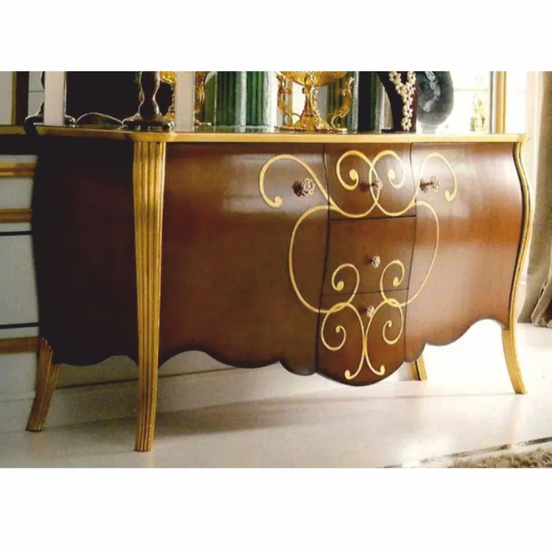 Schnäppchen Casa Padrino luxury baroque sideboard brown / gold 200 cm - Made in Italy