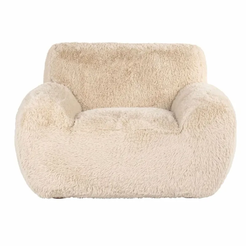 Casa Padrino luxury armchair sand 126 cm - Living room & hotel furniture Nur Heute
