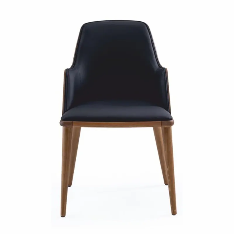 Casa Padrino luxury faux leather dining room chair with armrests blue / brown - Dining room furniture Zertifiziert