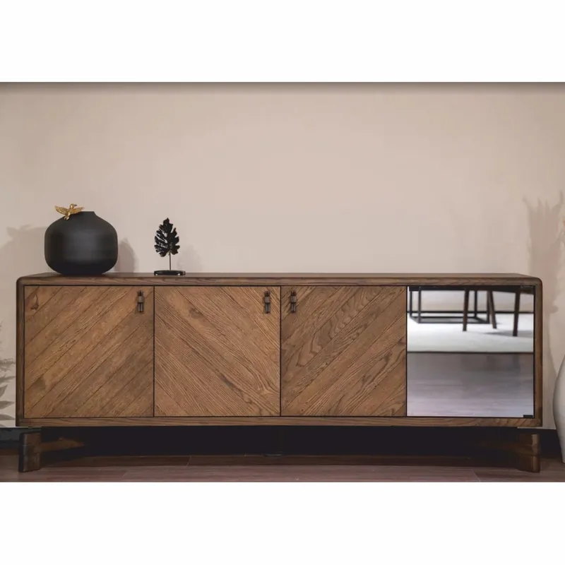 Casa Padrino luxury sideboard with 4 doors brown 210 cm - Luxury furniture Zertifiziert