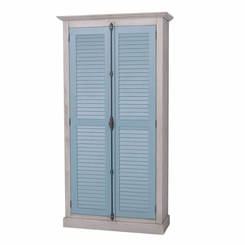 Versand Am Gleichen Tag Casa Padrino country style bedroom cabinet gray / blue 109 cm - Bedroom furniture