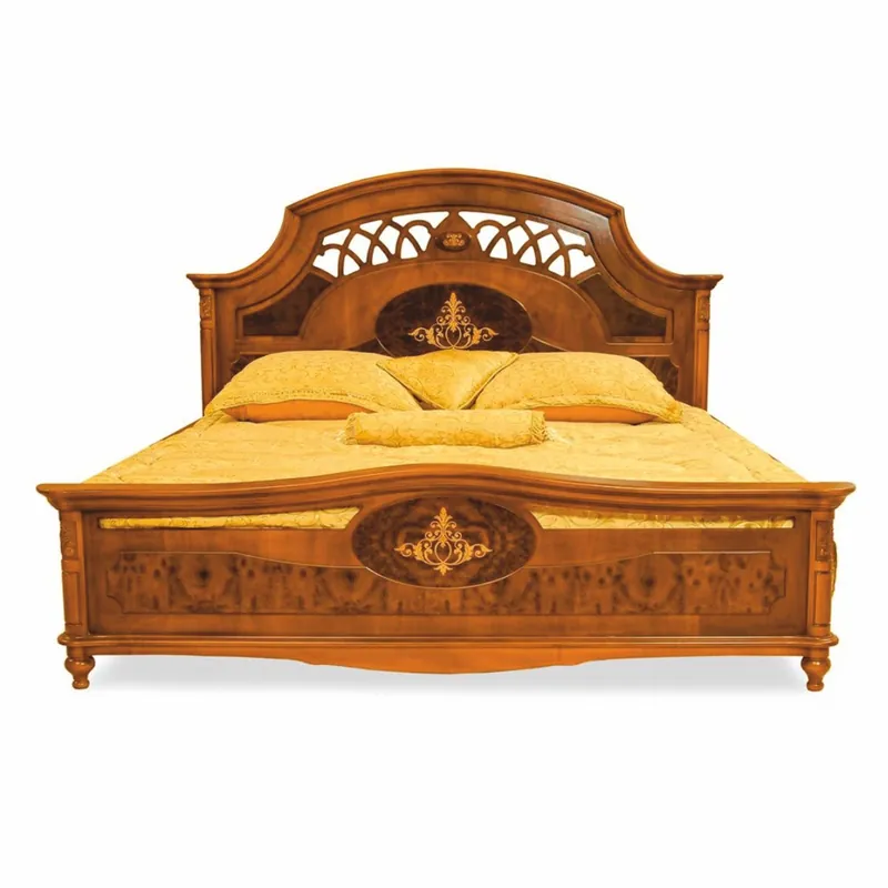 Casa Padrino luxury baroque solid wood double bed brown / dark brown - Baroque bedroom furniture Beliebt