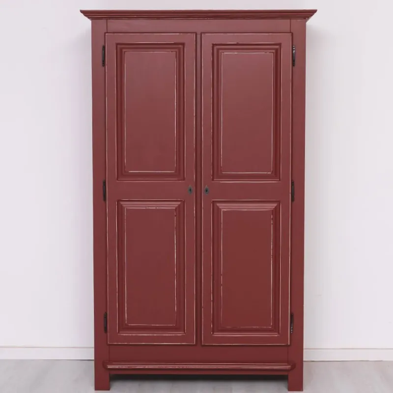 Top-Preis Casa Padrino country style bedroom cabinet antique bordeaux red 121 cm - Bedroom furniture