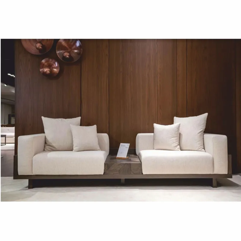 Knallerangebot Casa Padrino luxury sofa cream / dark brown 260 cm - Living room & hotel furniture