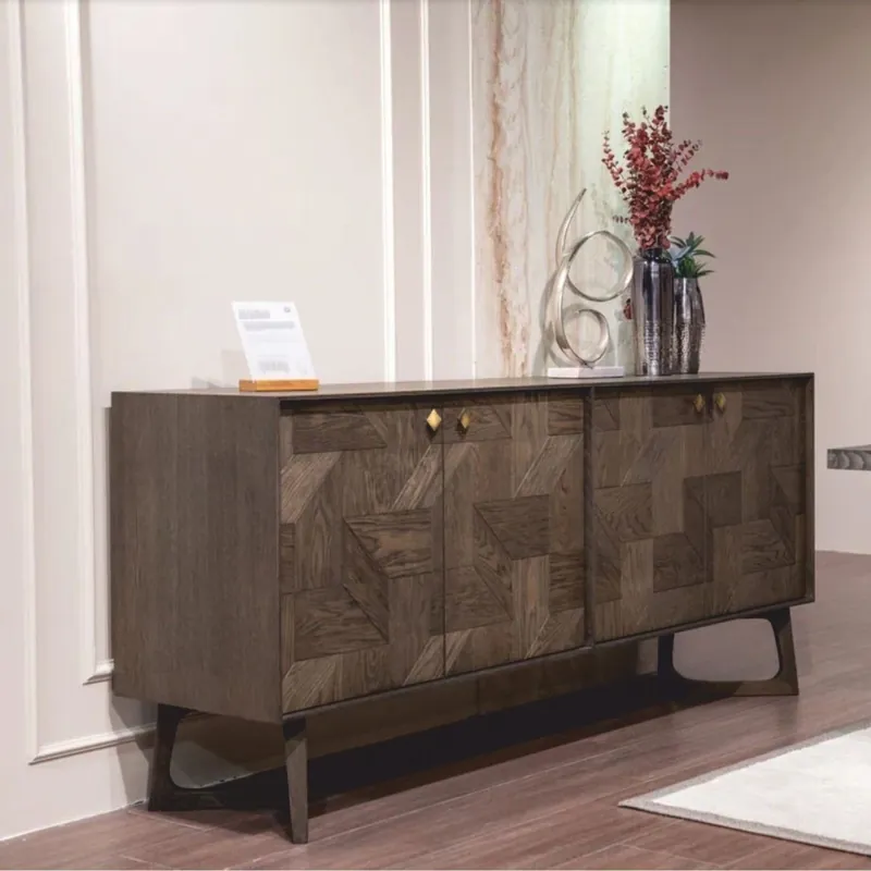 Casa Padrino luxury sideboard with 4 doors brown / brass 210 cm - Luxury furniture Expressversand