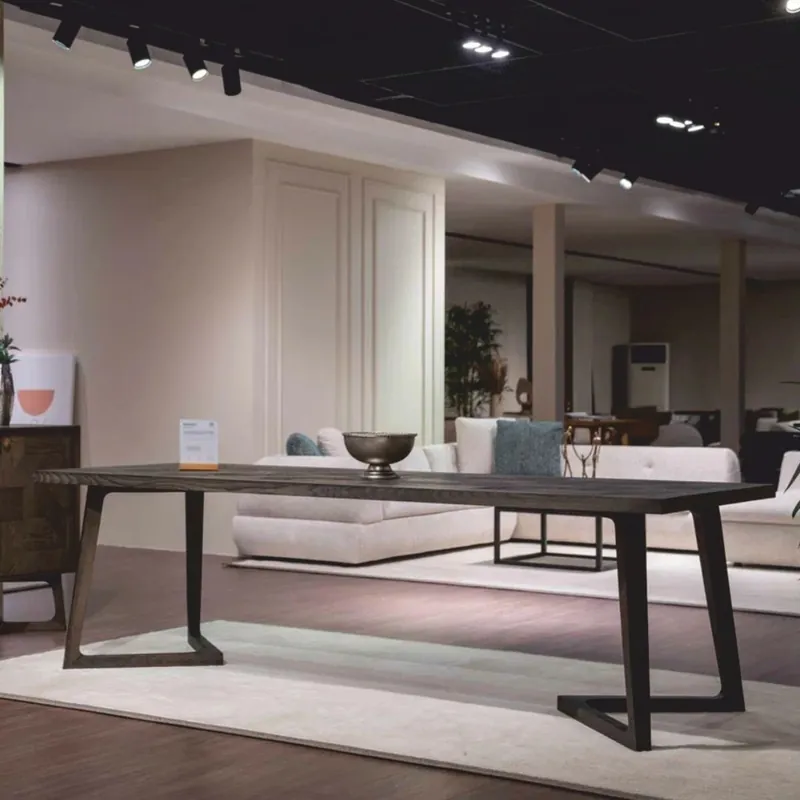 Kracherpreis Casa Padrino luxury solid wood dining table brown 198 cm - Dining room furniture