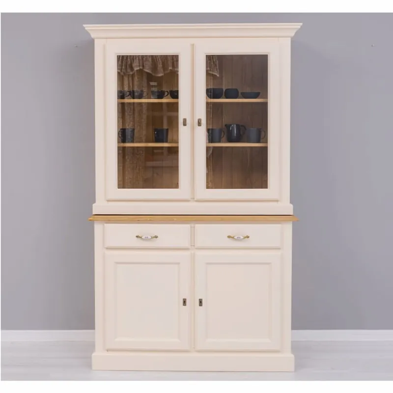 Casa Padrino country style dining room cabinet cream / natural 126 x 45 x H. 200 cm - Dining room furniture Heißes Angebot