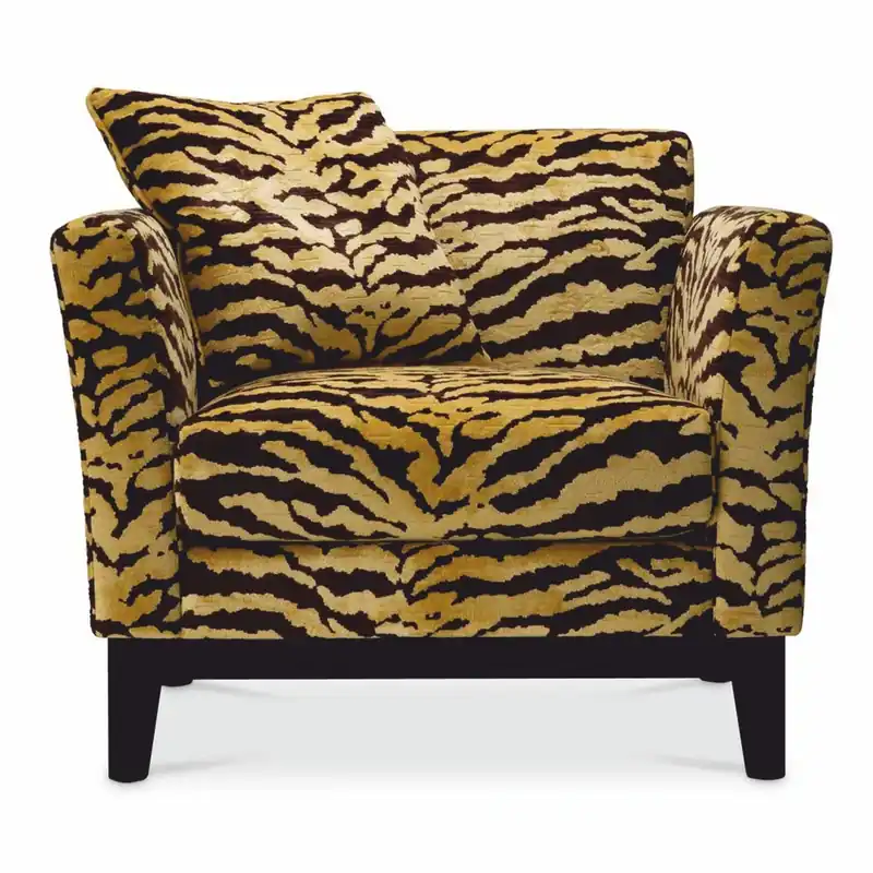 Casa Padrino luxury armchair with tiger pattern yellow / brown / black - Living room & hotel furniture Jetzt Kaufen