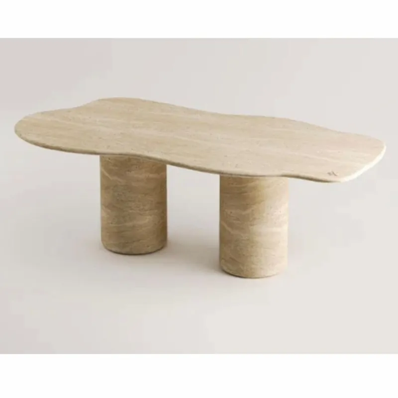 Versand Am Gleichen Tag Casa Padrino luxury travertine dining table beige 190 cm - Luxury kitchen furniture