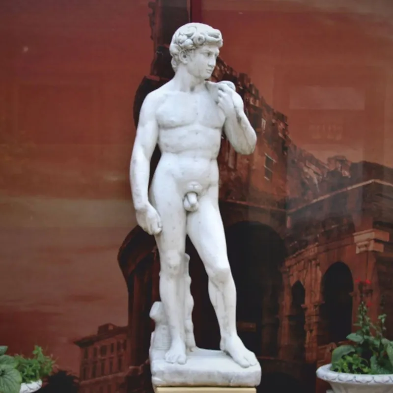 Günstig Casa Padrino Art Nouveau garden decoration sculpture man gray H. 170 cm - Garden figure