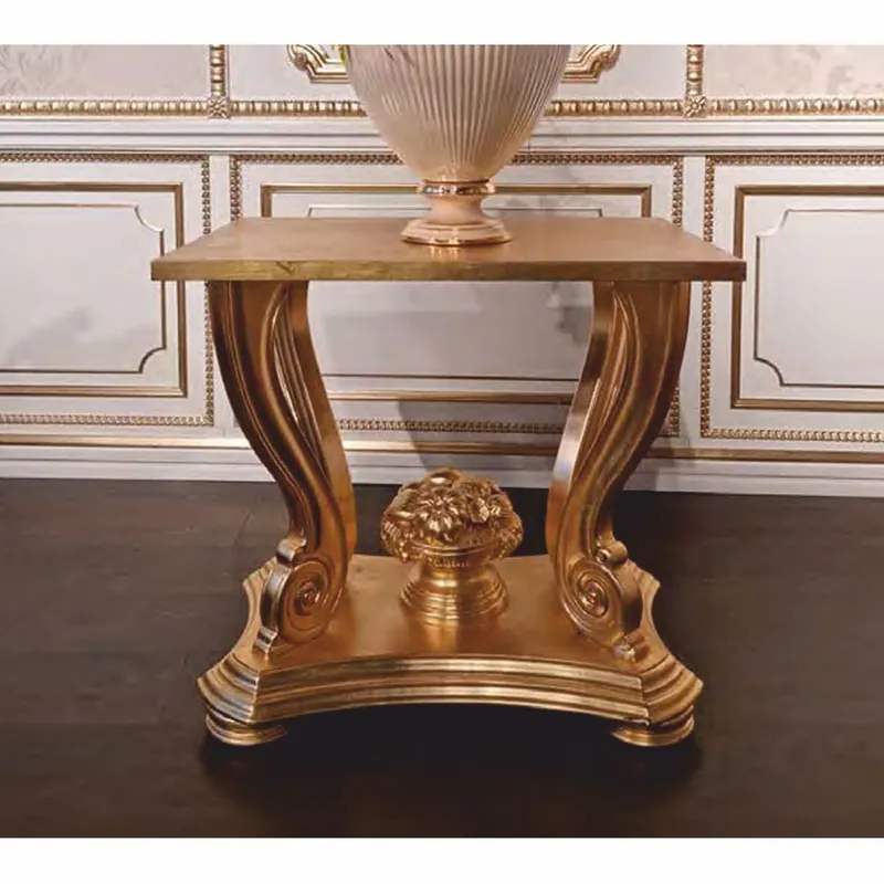 Casa Padrino luxury baroque side table gold H. 69 cm - Made in Italy Preisreduziert