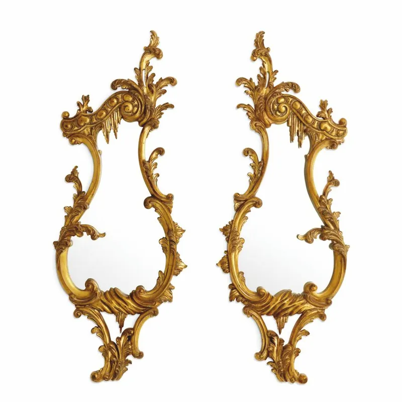 Beliebt Casa Padrino luxury baroque mirror set antique gold H. 80 cm - Baroque style furniture