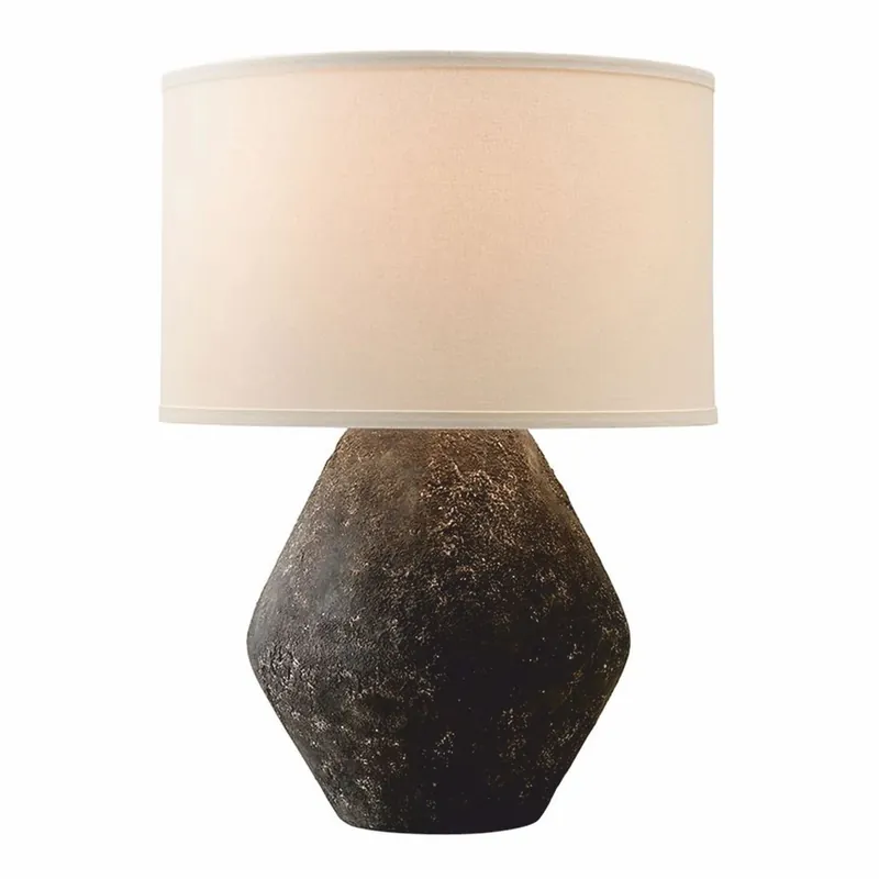 Highlight Casa Padrino luxury table lamp black / cream white H. 58.5 cm - Luxury lights