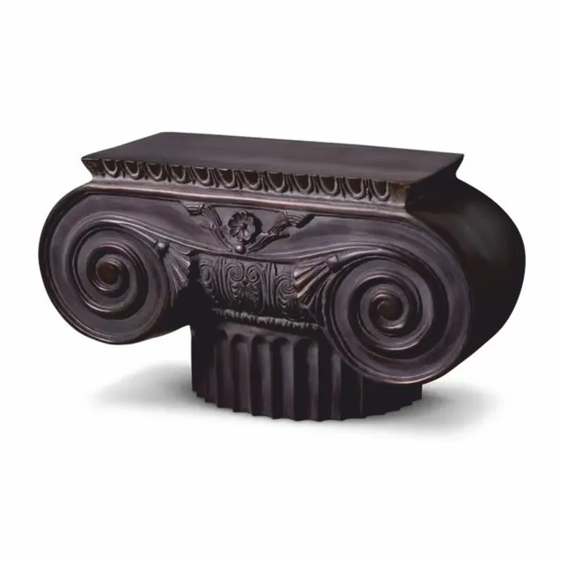 Neue Kollektion Casa Padrino luxury baroque metal decorative object column head bronze 48.5 cm