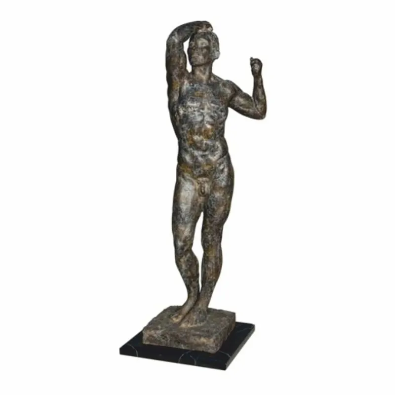 Meistverkauft Casa Padrino decorative bronze sculpture man brown / black H. 90 cm - Large decorative figure