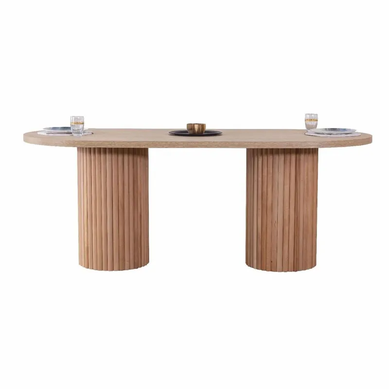 Casa Padrino luxury dining table natural 180 cm - Dining room furniture Zertifiziert