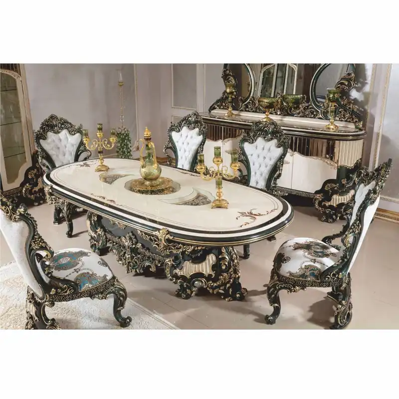 Casa Padrino luxury baroque dining chair set of 6 - Handmade baroque style dining room furniture Jetzt Kaufen