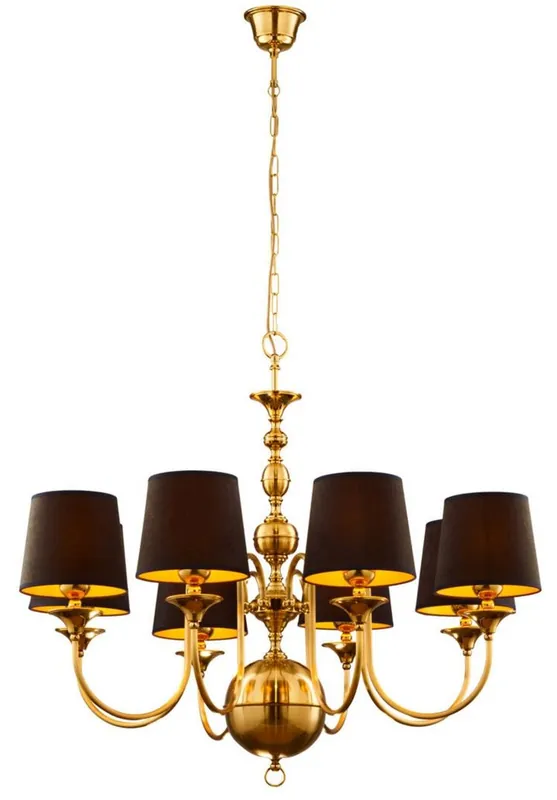 Casa Padrino Luxury Art Nouveau Chandelier Gold / Brown / Black Ø 100 cm Sonderangebot