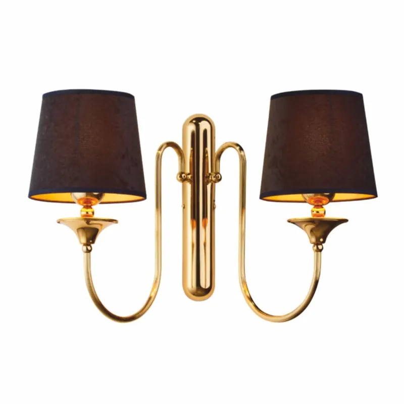 Bestseller Casa Padrino luxury Art Nouveau double wall light gold / brown / black 57 cm
