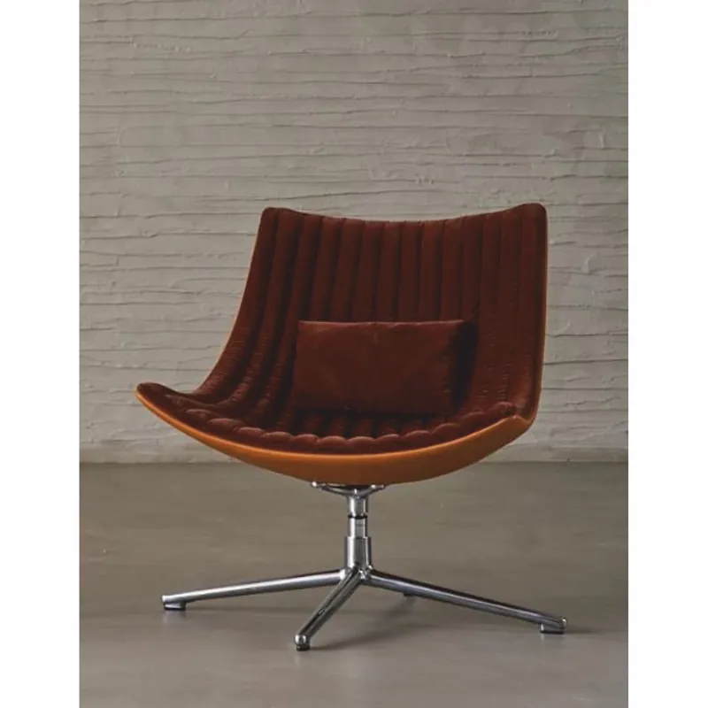 Casa Padrino luxury swivel armchair dark brown / brown / silver - Living room & hotel furniture Sale