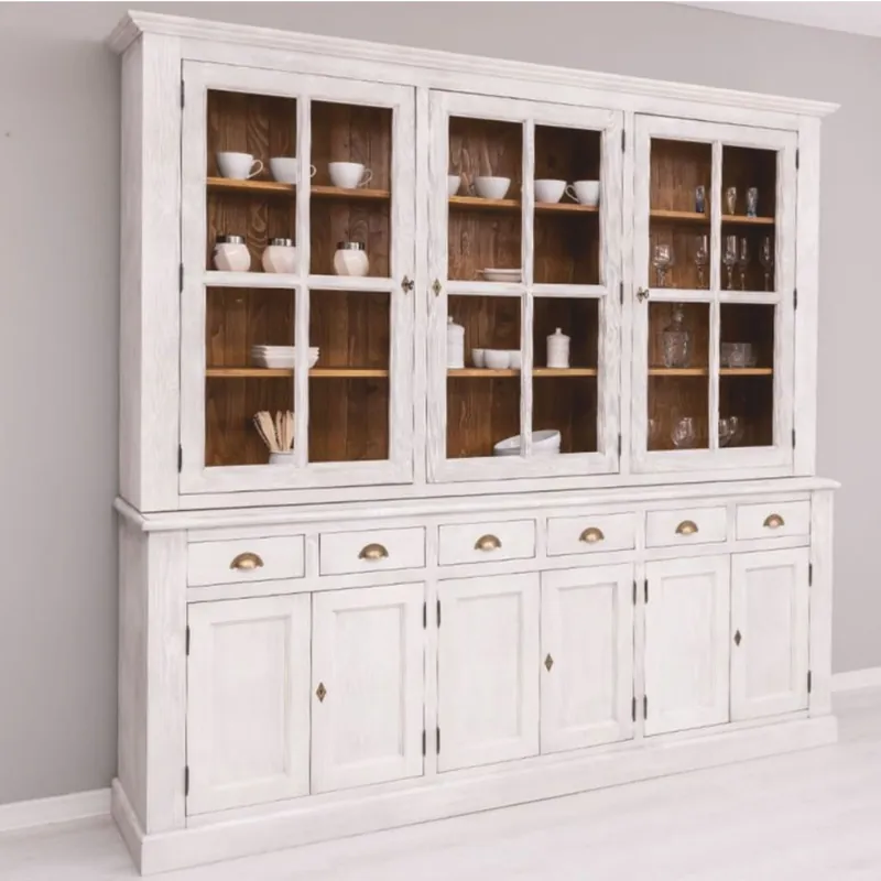 Casa Padrino country style dining room cabinet light gray / brown 245 cm - Dining room furniture Garantierte Lieferung