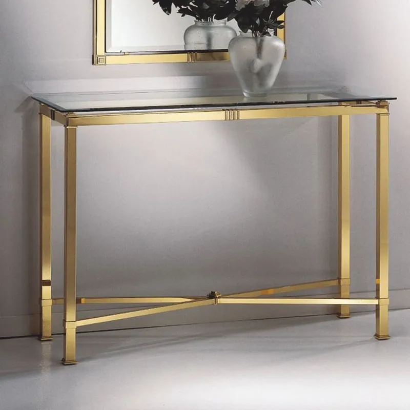 Casa Padrino luxury console console brass shiny / satin brass 110 cm - Made in Italy Heißes Angebot