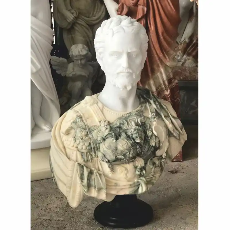 Casa Padrino luxury antique style marble bust roman white / beige / green / black H. 80 cm Meistverkauft