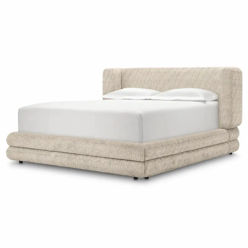 Casa Padrino luxury double bed beige / black - Hotel & bedroom furniture Top-Angebot