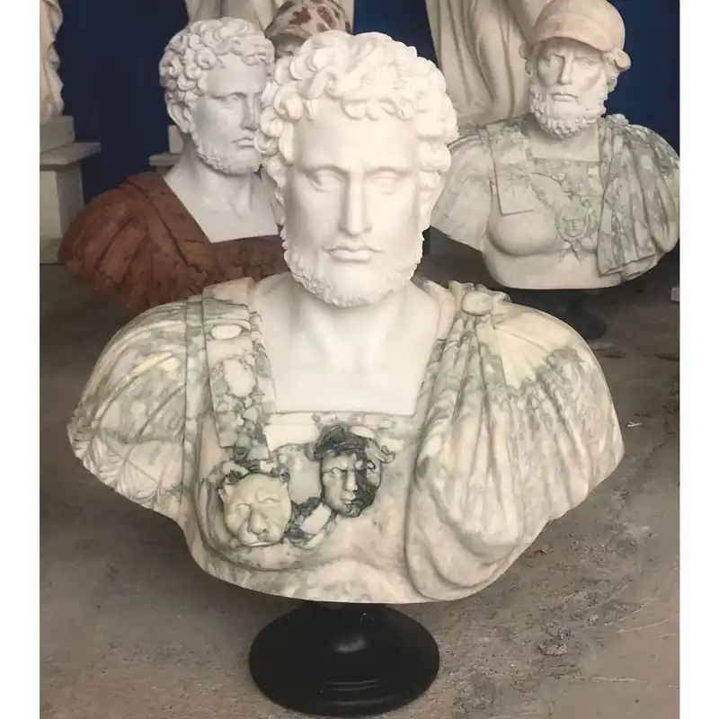 Casa Padrino luxury antique style marble bust roman white / green / black H. 80 cm Top-Angebot