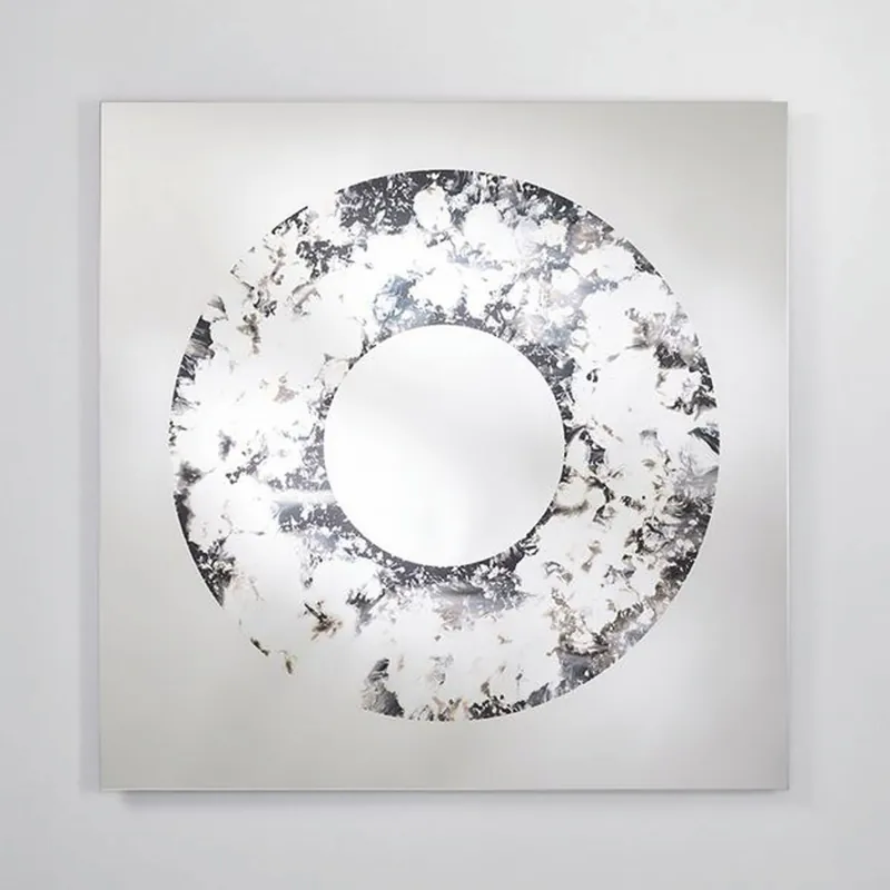 Casa Padrino luxury wall mirror black / silver 100 cm - Luxury interior Sale