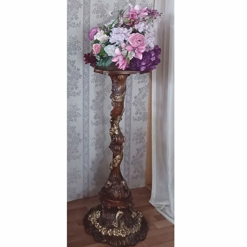 Neue Kollektion Casa Padrino Luxury Baroque Column Brown / Gold H. 115 cm - Baroque Furniture - Made in Italy