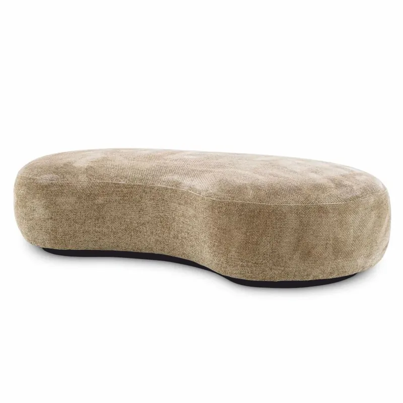 Neue Ware Casa Padrino Luxury Bench Sand / Black 180 cm - Living Room & Hotel Furniture